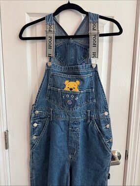 Vintage 90s/Y2k Winnie the Pooh Disney Denim Overalls Size Small